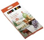 Карандаши цветные экстрамягкие "Сонет", 12 цветов, в картонная упаковка с европодвесом, 13441444