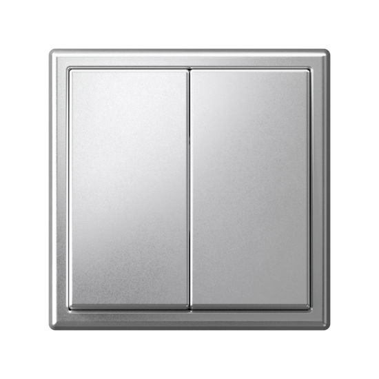 Выключатель кнопочный 2-кл. ArtGallery (сх. 2) 10А механизм алюм. SE GAL000317