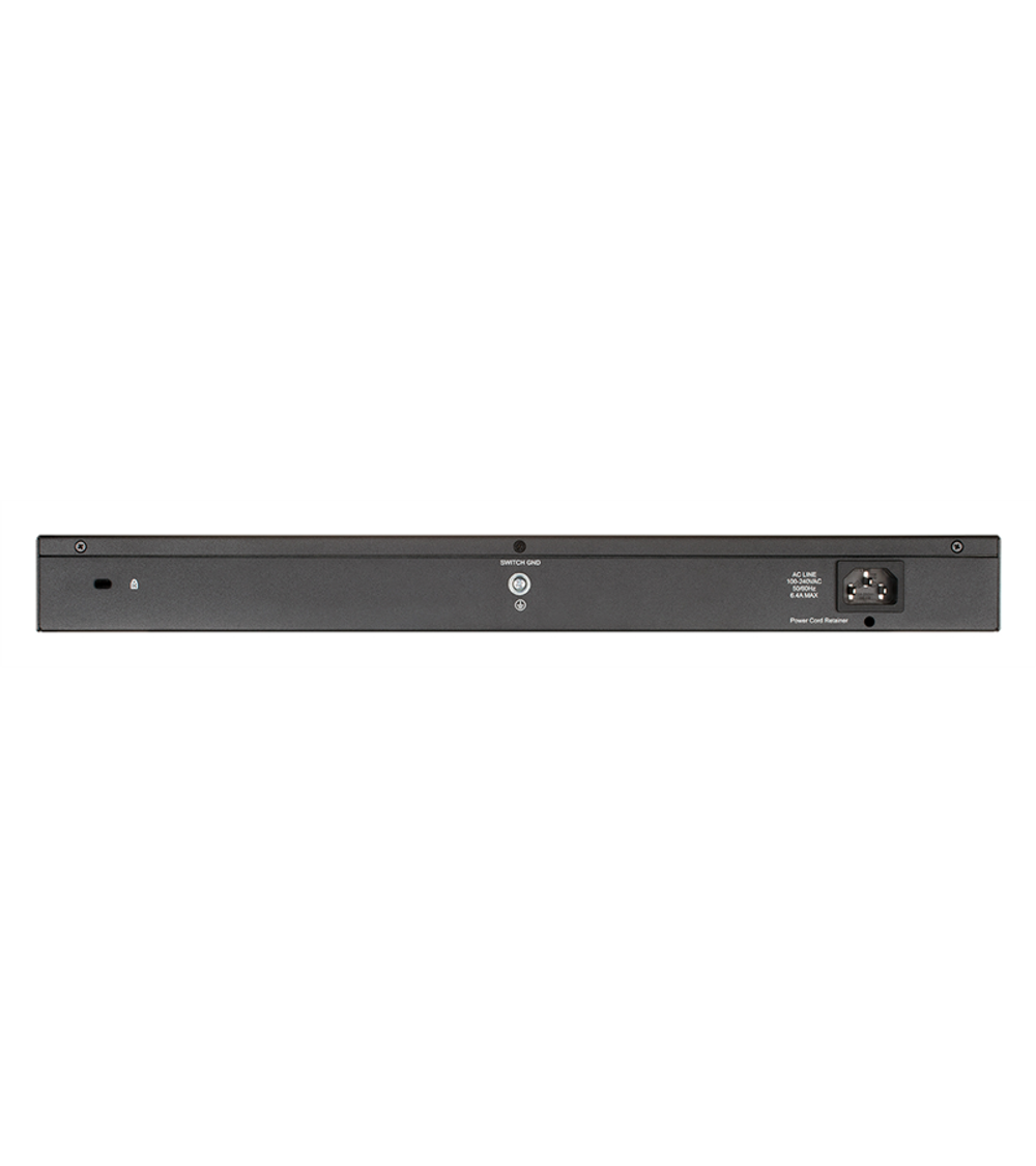 Коммутатор D-Link EasySmart L2 Switch 24х1000Base-T PoE, 2xCombo 1000Base-T/SFP, PoE Budget 525W, 4 PoE ports 802.3bt (90W)