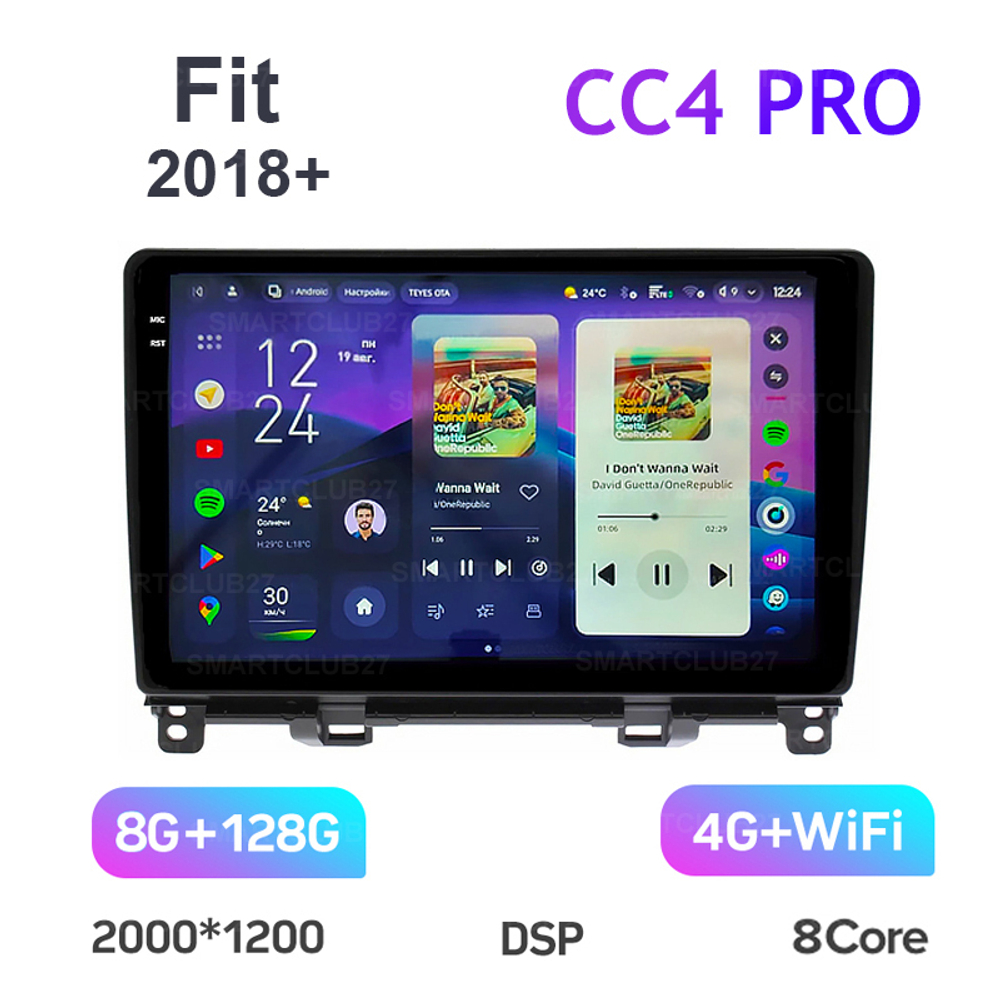 Teyes CC4 Pro 10,2" для Honda Fit 2018+