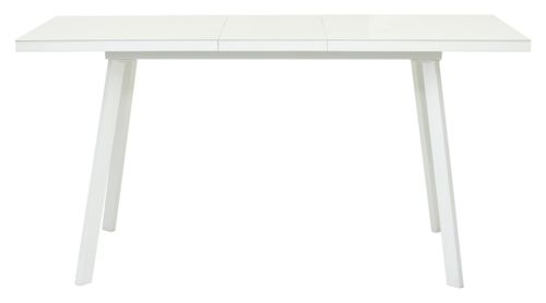 Стол ФИН 140 Латте, стекло/ Белый каркас