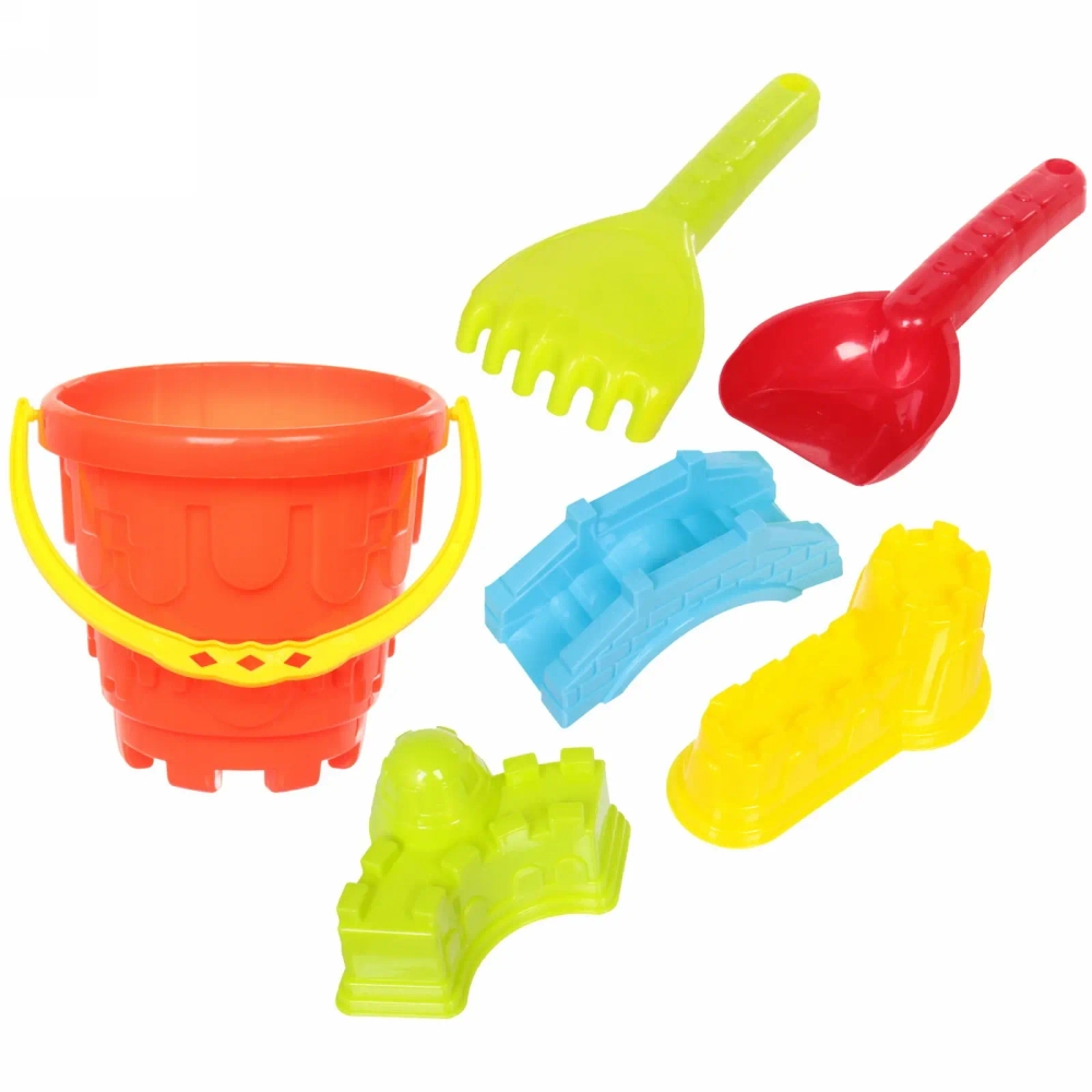 Набор для игры в песочнице «Строитель замков», 21*16 см, 6 предметов, микс