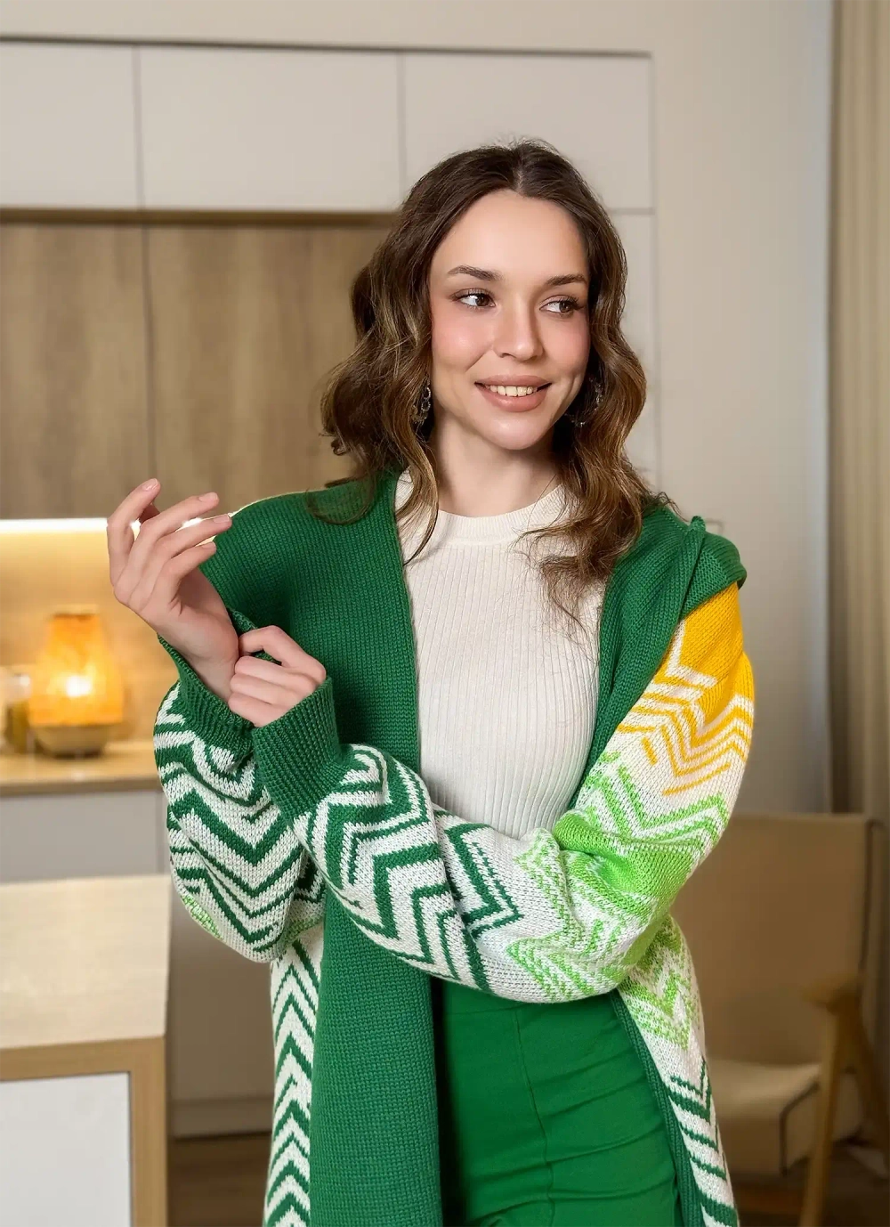 Кардиган с капюшоном