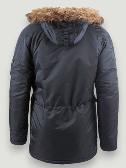 Куртка Аляска Alpha Slim Fit N-3B (стальной синий - steel blue)