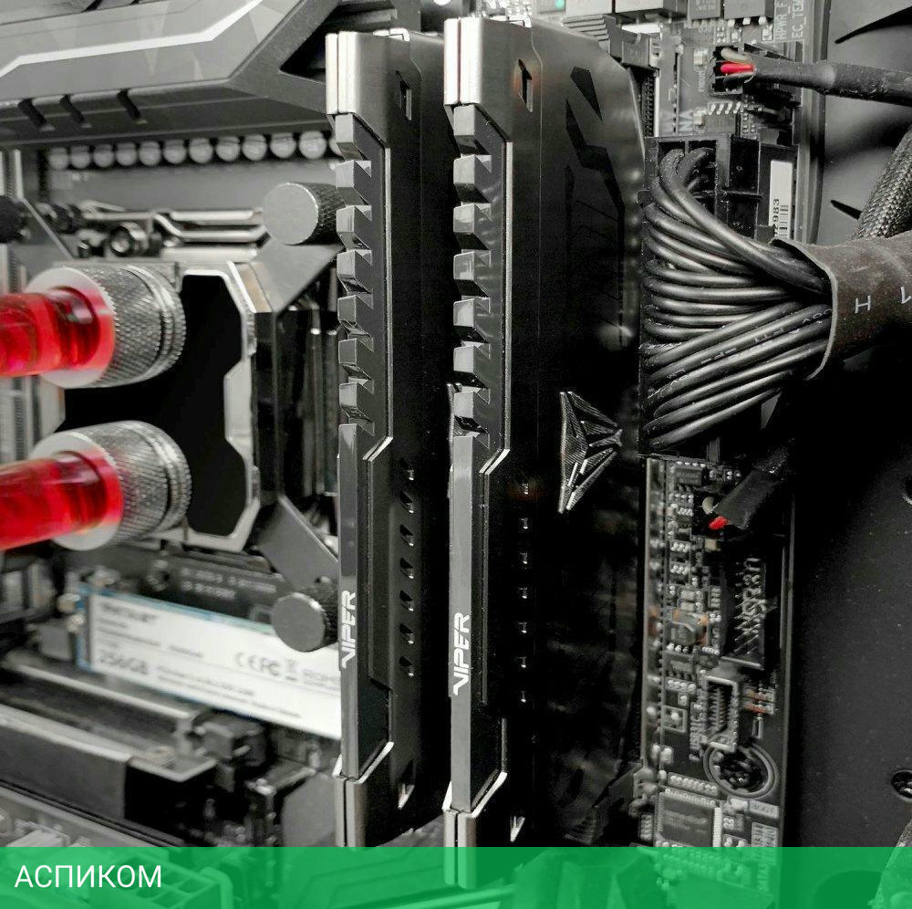 Оперативная память Patriot UDIMM DDR4 2x8GB V Steel 3600MHZ Dual Kit (PVS416G360C7K)