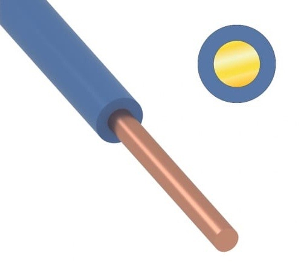 Провод ПуВ(ПВ-1) 6 голубой