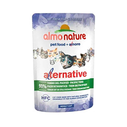 Almo Nature консервы для кошек "HFC Natural Plus" с тихоокеанским тунцом (91% рыбы) 55 г пакетик