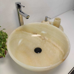 Раковина из оникса Bowl Yellow TinLip BO-60982 45*45*17