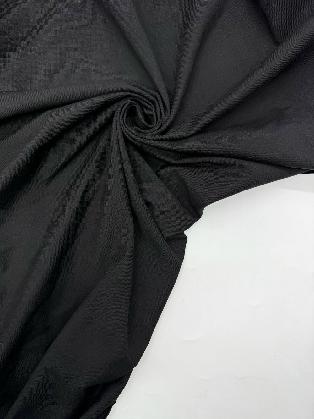 Джерси с начесом черное