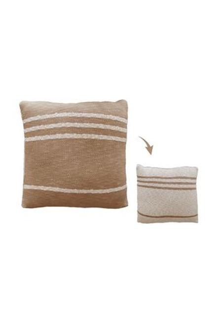 Подушка Lorena Canals Duetto Powder/Natural (40 x 40 см)