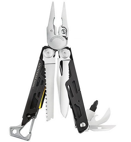 Мультитул Leatherman Signal, 19 функций, стальной-черный, нейлоновый чехол