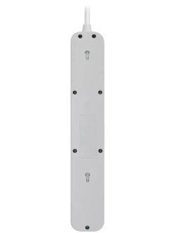 Сетевой фильтр Intro SFE415-2xUSBAC-W с базовой защитой с заземлением с выключателем 4 розетки+USB-A+Type C 3,1A 1,5м 10А / удлинитель сетевой 1,5м