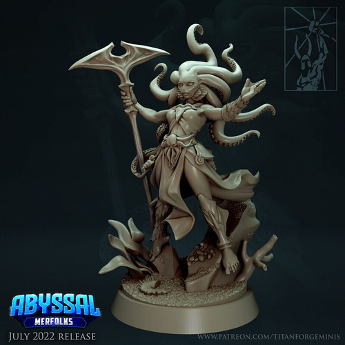 сахуагин Клерик Жрец Рыцарь Паладин миниатюра для dnd, днд, pathfinder, фентези, Настольная игра, НРИ, Варгейм, РПГ