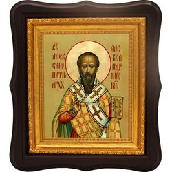 Александр Александрийский святитель, патриарх. Икона на холсте.
