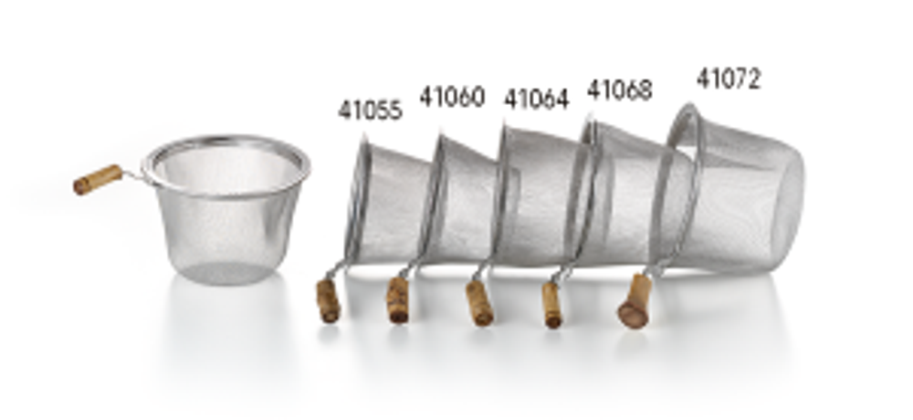 Сито стальное 6,8 см с бамбуковой ручкой
