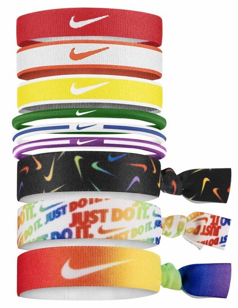 Резинка на голову Nike Ponytail Holders 9P - pimento/orange blaze/sunlight