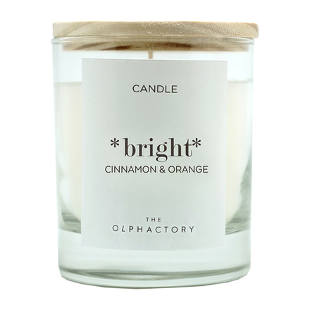 Свеча ароматическая The Olphactory, Bright, Orange&Cinnamon, 40 ч