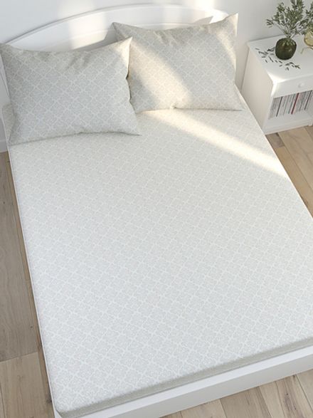 Простынь на резинке Сказка "Классика" 180х200 см, перкаль