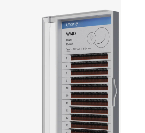 Ресницы черные Laone пучки MIX 4D
