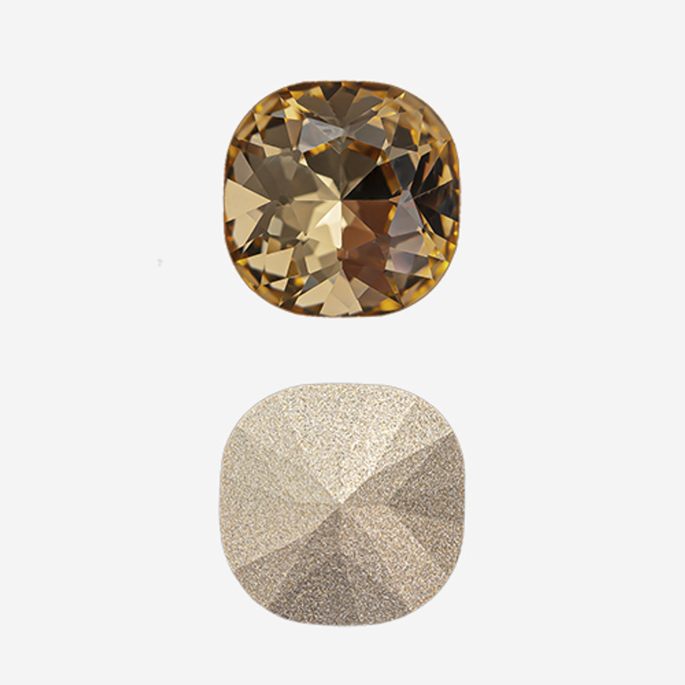 Кристалл Кушон (Сushion), оттенок "Light Colorado Topaz", 12мм