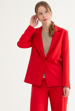 Жакет женский 4548зпа, красный #513Кр044548зпа