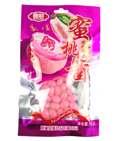 Жевательные драже бобы Xicai со вкусом Персика 700 г