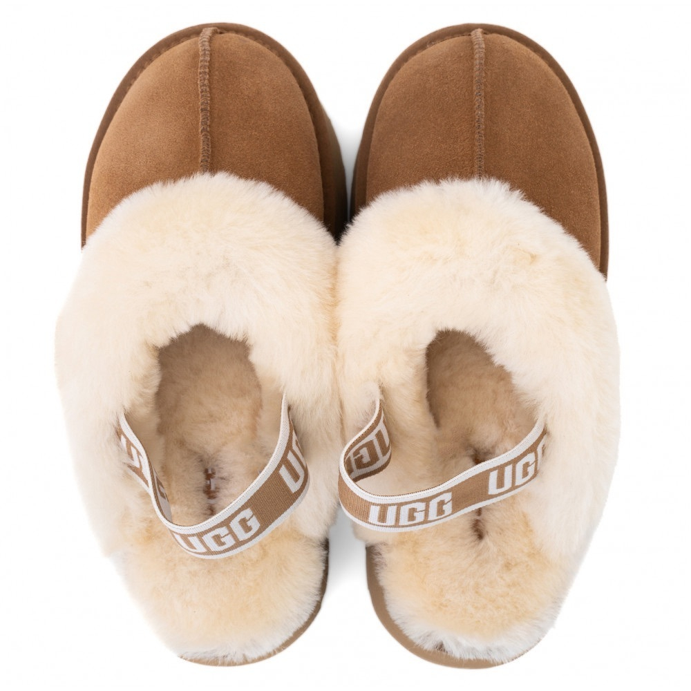 UGG Funkette Suede Platform Chestnut