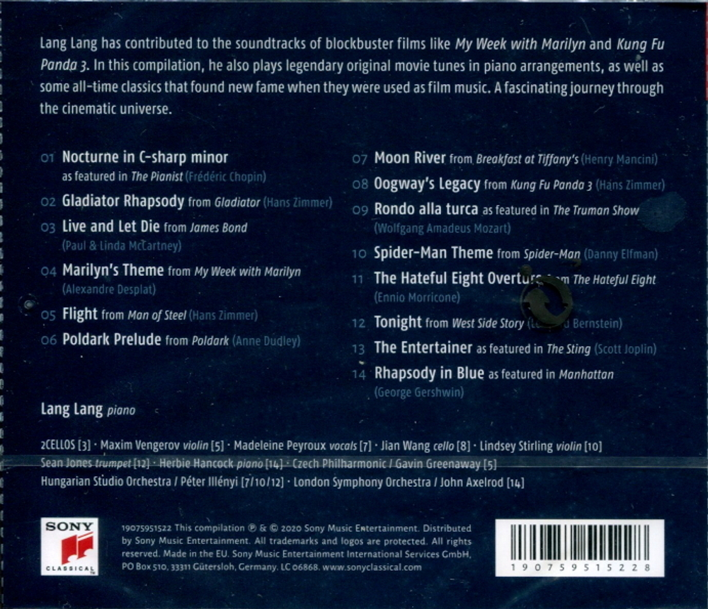 Lang Lang / Lang Lang At The Movies (CD)