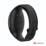 Черный вибратор с пультом-часами - 20,5 см. (Цвет: черный)