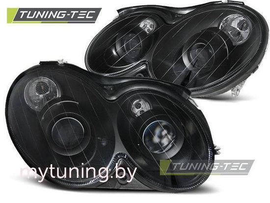 Передние фары Mercedes CLK W209 black