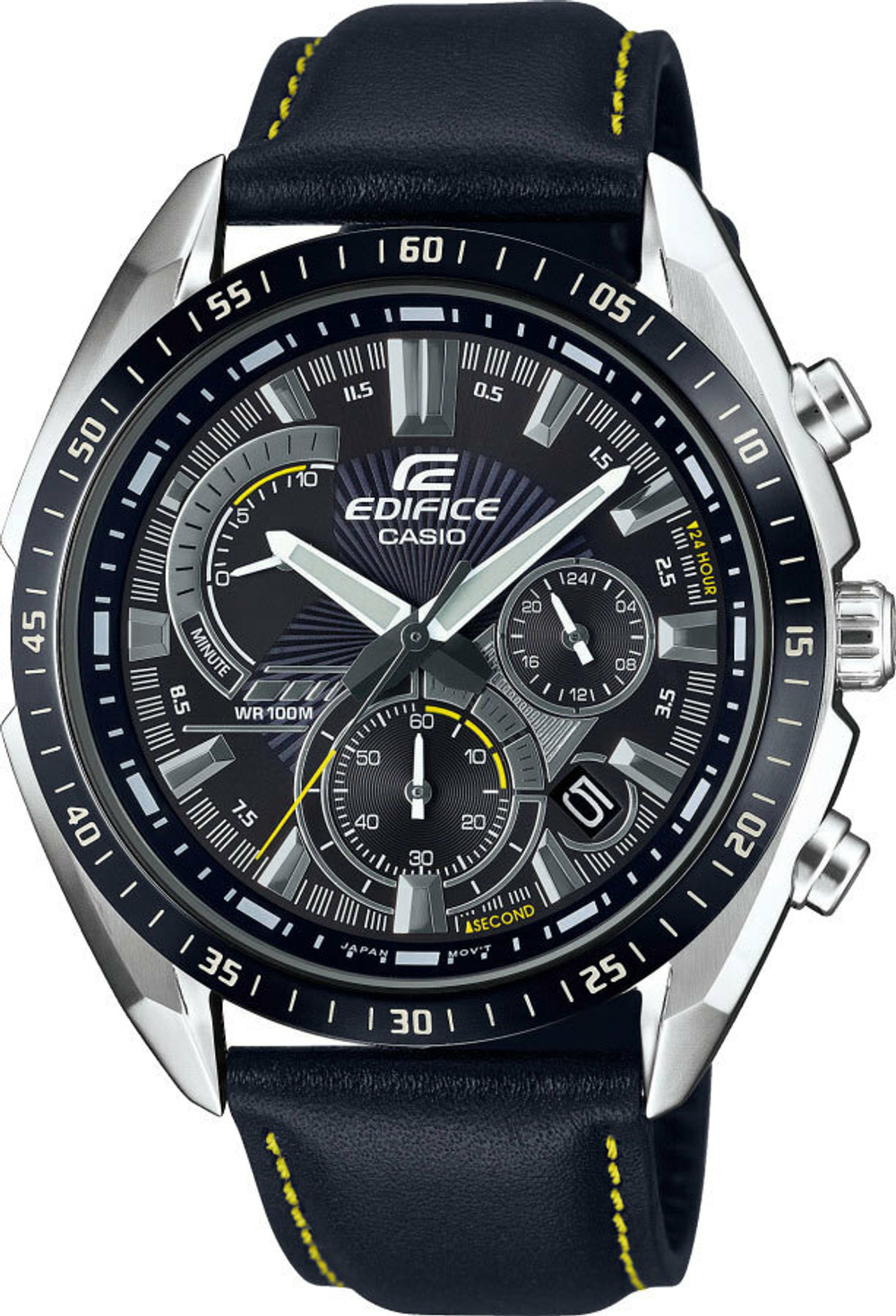 Японские наручные часы Casio Edifice EFR-570BL-1AVUEF с хронографом