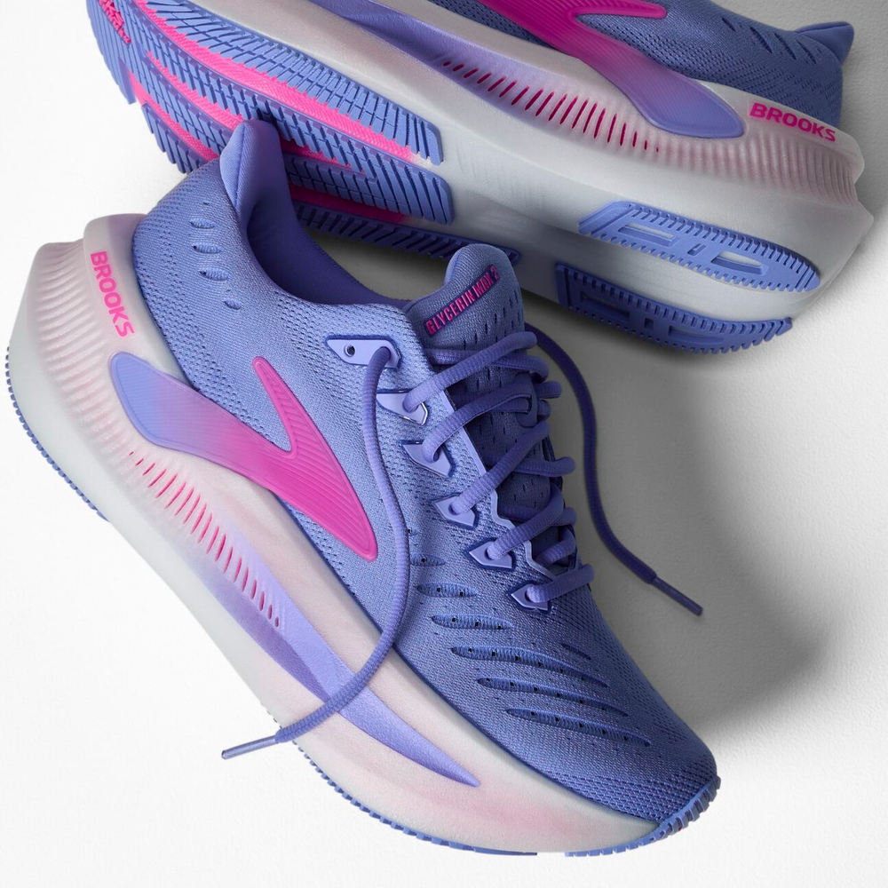 Женские Кроссовки для бега Brooks Glycerin Max 2 - Blazing Bell/Pink/White