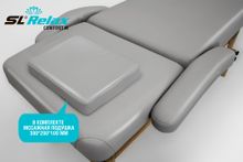 Массажный стол Relax Comfort-М серая кожа (№6)