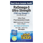 Natural Factors, RxOmega-3, 60 капсул (1570 мг в 1 капсуле)
