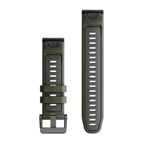 Ремешок Garmin QuickFit 22 мм (силиконовый) Moss/Graphite 010-13280-07