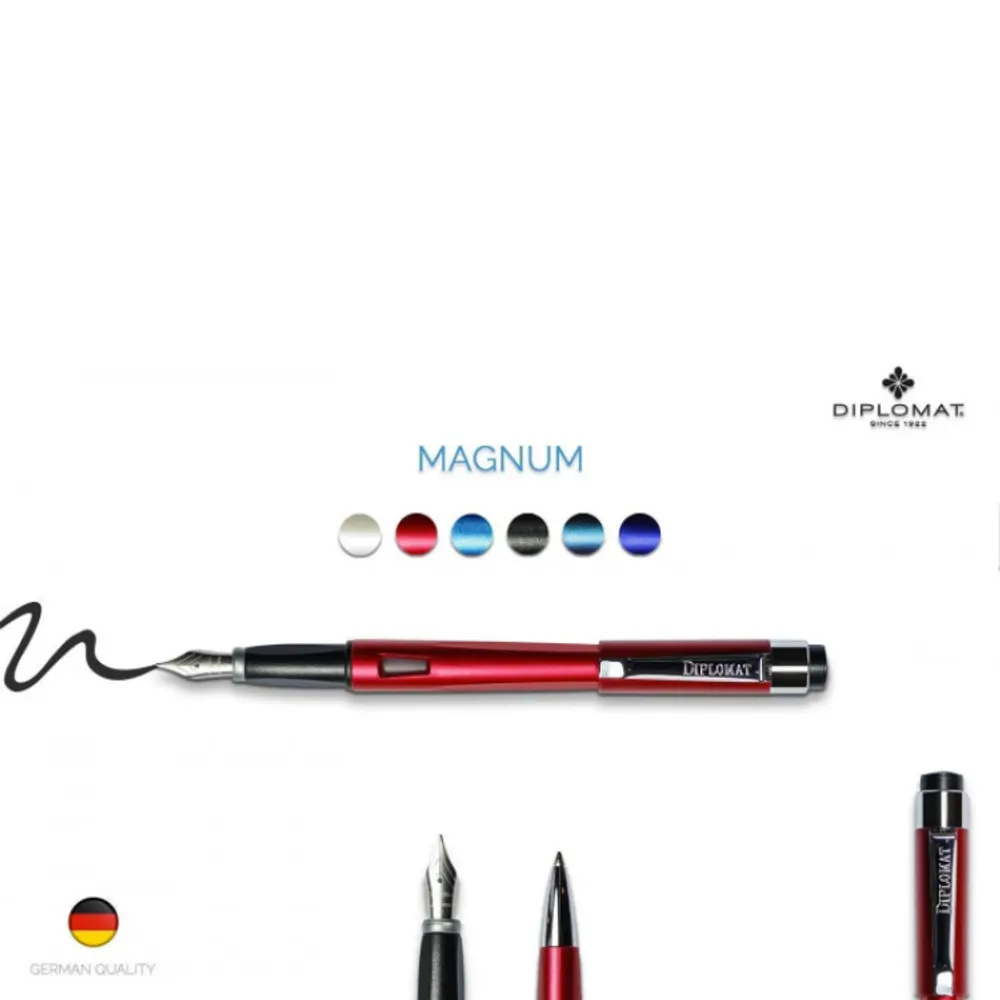 Перьевая ручка Diplomat Magnum burned красная с пером F (D40905023) 9