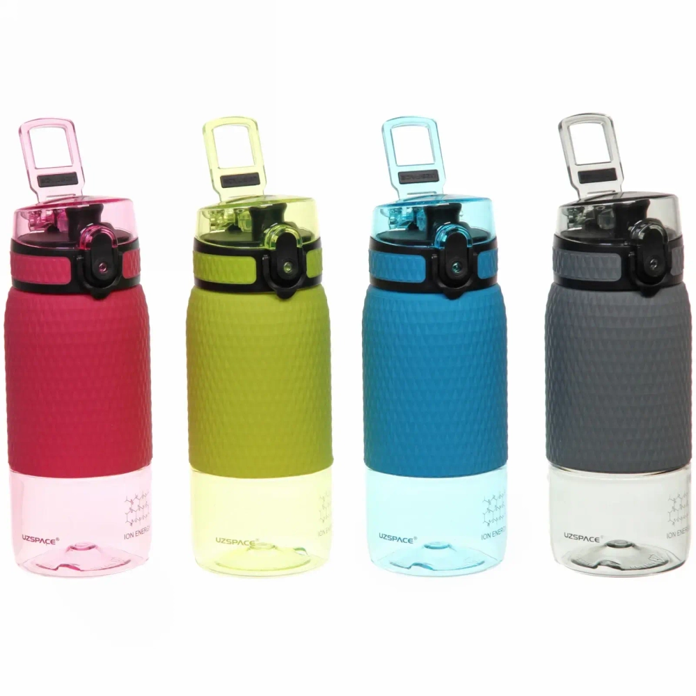 Бутылка спортивная UZSPACE Diamond 5055 с емкостью для фруктов (350 мл)