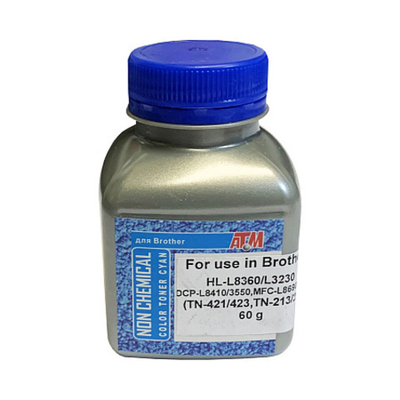 Тонер для BROTHER HL-L8360/L3230, DCP-L8410/L3550, MFC-L8690/L3770 (60гр, голубой, NonChem) Silver ATM