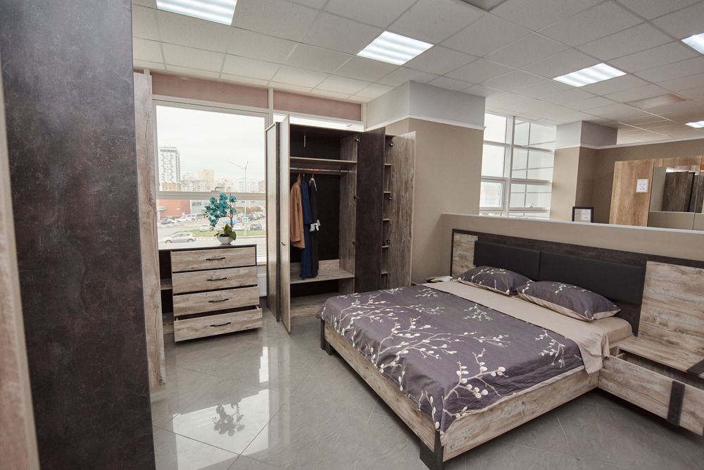 Коллекция Клео Комод комбинированный Дуб Юкон/Ателье темное (Набор)