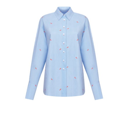 Рубашка из хлопка с принтом