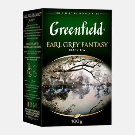 Чай черный Greenfield Earl Grey Fantasy с бергамотом 100г