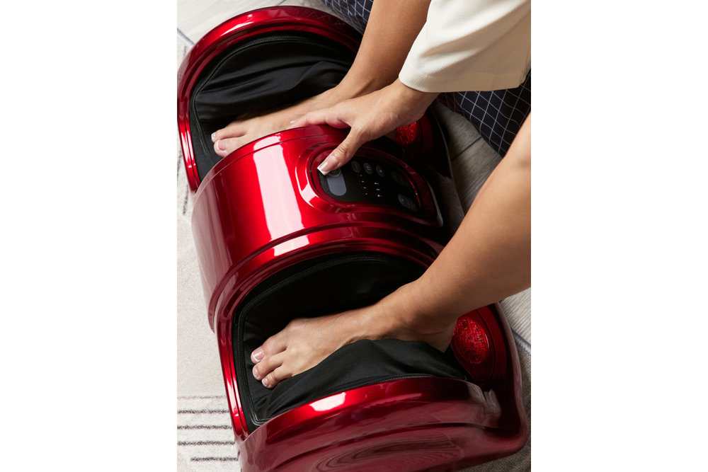 Массажер для ног CleverCare Red Roll, красный