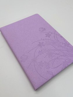 Блокнот 135 л. В5 25*17,5 см лин. сиреневые цветы  (7670-7)