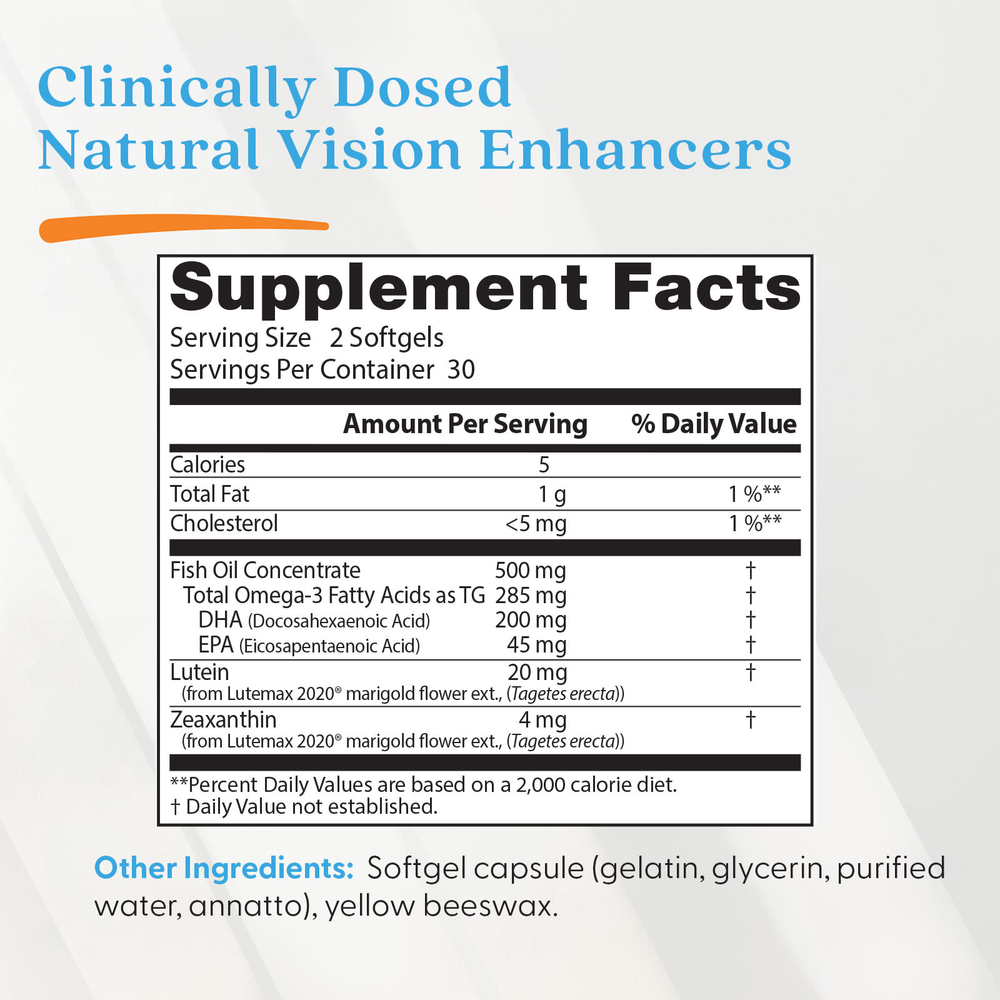 Doctor's Best, Natural Vision Enhancers, натуральная добавка для улучшения зрения, 60 капсул