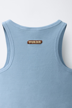 ZARA X PUKAS МАЙКА PUKAS SURF, ГОЛУБОЙ