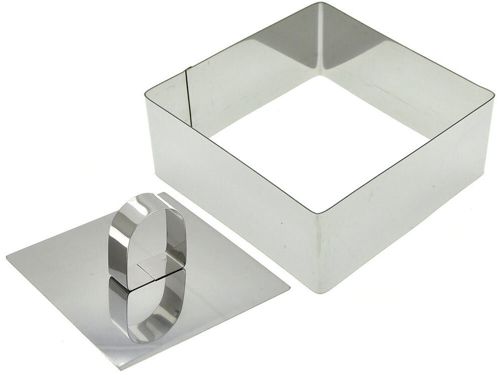 Форма кулинарная "Квадрат" 10*10*4см с прессом