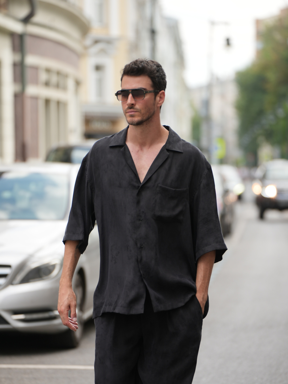 Рубашка с коротким рукавом | graphite