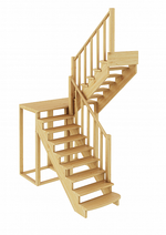 Лестница на второй этаж К-004м/2 Правая