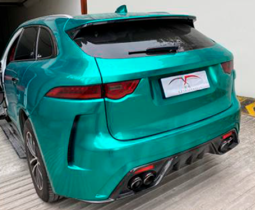 Карбоновый бампер для Jaguar F-Pace 2016-2020 Ягуар