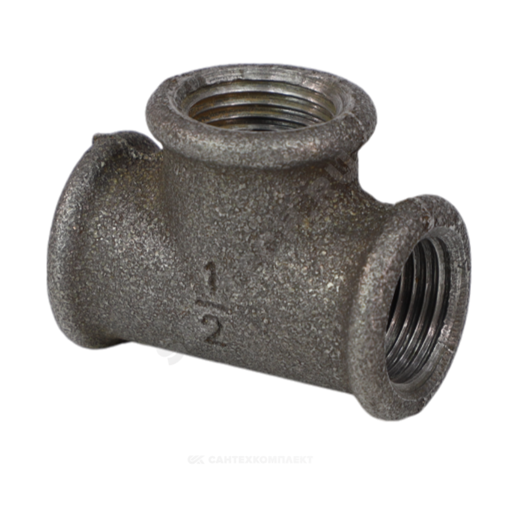 Тройник прямой чугун Ду 40 (1 1/2") ВР/ВР Fittex